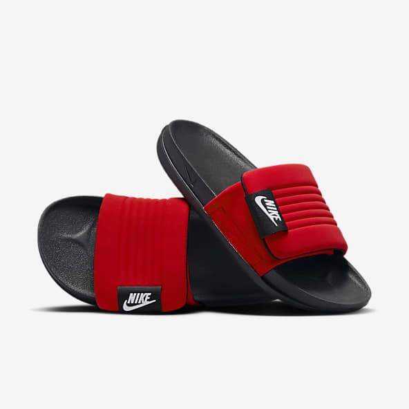 Mens Red Sandals Slides. Nike